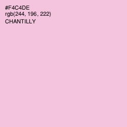 #F4C4DE - Chantilly Color Image