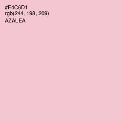 #F4C6D1 - Azalea Color Image