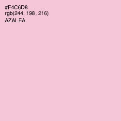 #F4C6D8 - Azalea Color Image