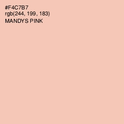 #F4C7B7 - Mandys Pink Color Image