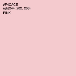 #F4CACE - Pink Color Image