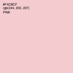 #F4CBCF - Pink Color Image