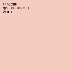 #F4CCBF - Apricot Peach Color Image