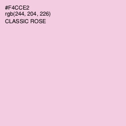 #F4CCE2 - Classic Rose Color Image