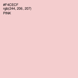 #F4CECF - Pink Color Image