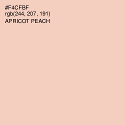 #F4CFBF - Apricot Peach Color Image