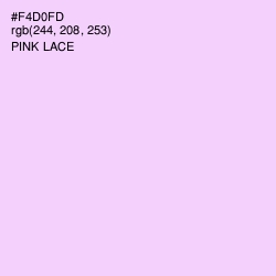 #F4D0FD - Pink Lace Color Image