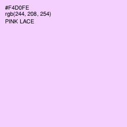 #F4D0FE - Pink Lace Color Image