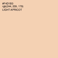 #F4D1B3 - Light Apricot Color Image