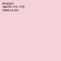 #F4D2D7 - Vanilla Ice Color Image