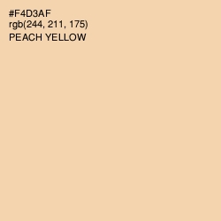 #F4D3AF - Peach Yellow Color Image