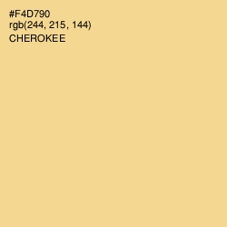 #F4D790 - Cherokee Color Image