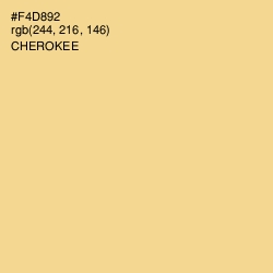 #F4D892 - Cherokee Color Image