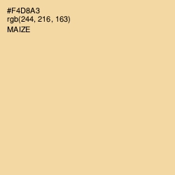 #F4D8A3 - Maize Color Image