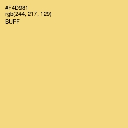 #F4D981 - Buff Color Image