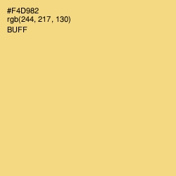 #F4D982 - Buff Color Image