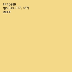 #F4D989 - Buff Color Image