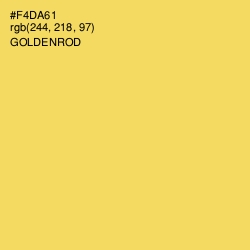 #F4DA61 - Goldenrod Color Image
