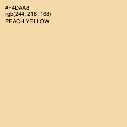 #F4DAA8 - Peach Yellow Color Image