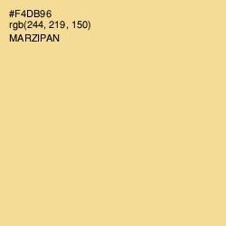 #F4DB96 - Marzipan Color Image