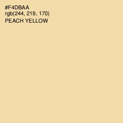 #F4DBAA - Peach Yellow Color Image