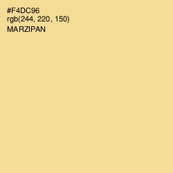 #F4DC96 - Marzipan Color Image