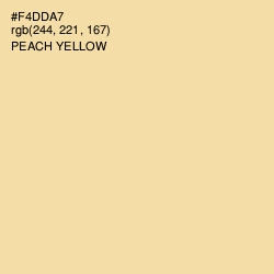 #F4DDA7 - Peach Yellow Color Image