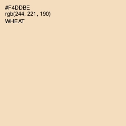 #F4DDBE - Wheat Color Image