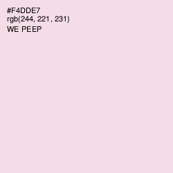 #F4DDE7 - We Peep Color Image
