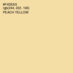 #F4DEA5 - Peach Yellow Color Image