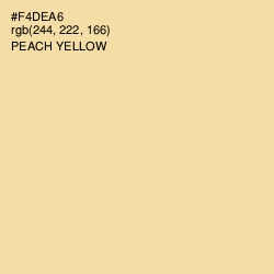 #F4DEA6 - Peach Yellow Color Image