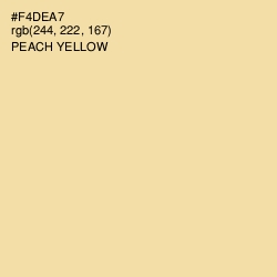 #F4DEA7 - Peach Yellow Color Image