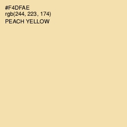 #F4DFAE - Peach Yellow Color Image