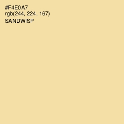 #F4E0A7 - Sandwisp Color Image