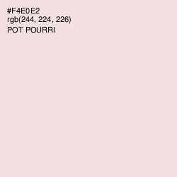 #F4E0E2 - Pot Pourri Color Image