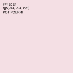 #F4E0E4 - Pot Pourri Color Image