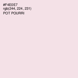 #F4E0E7 - Pot Pourri Color Image