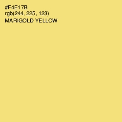 #F4E17B - Marigold Yellow Color Image