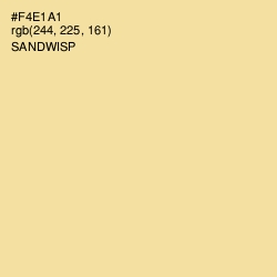 #F4E1A1 - Sandwisp Color Image