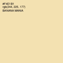 #F4E1B1 - Banana Mania Color Image