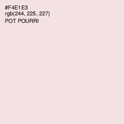 #F4E1E3 - Pot Pourri Color Image