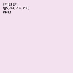 #F4E1EF - Prim Color Image