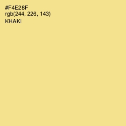 #F4E28F - Khaki Color Image