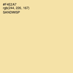 #F4E2A7 - Sandwisp Color Image