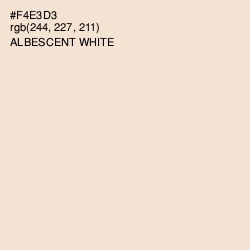 #F4E3D3 - Albescent White Color Image