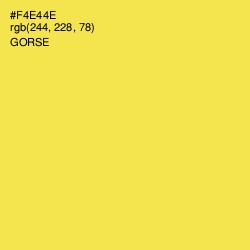 #F4E44E - Gorse Color Image