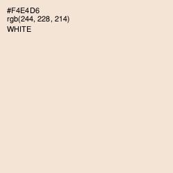 #F4E4D6 - Albescent White Color Image