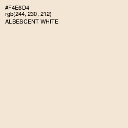 #F4E6D4 - Albescent White Color Image