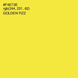 #F4E73E - Golden Fizz Color Image