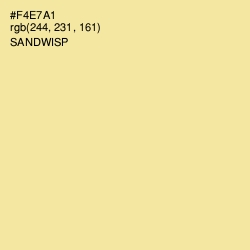 #F4E7A1 - Sandwisp Color Image